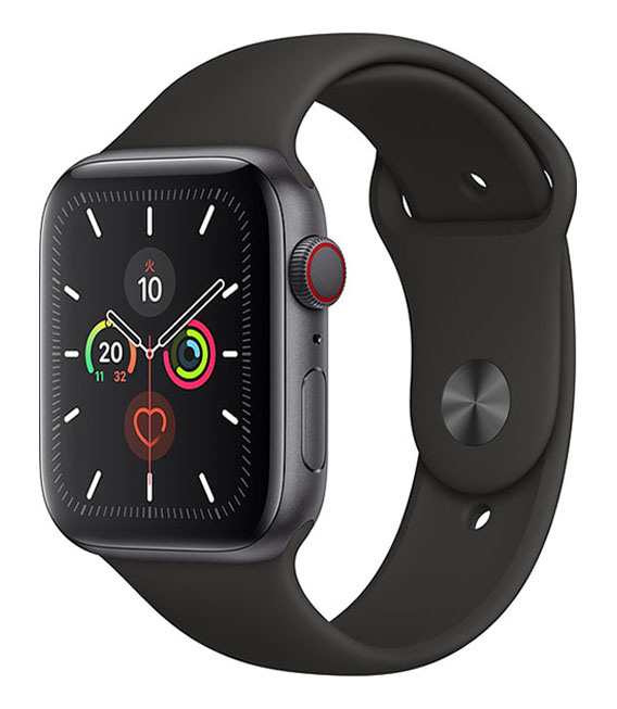 【中古】【安全性のある引き受ける】 Series5[44粍/セルラー]軽銀 あき場所薄墨色 Apple Watch