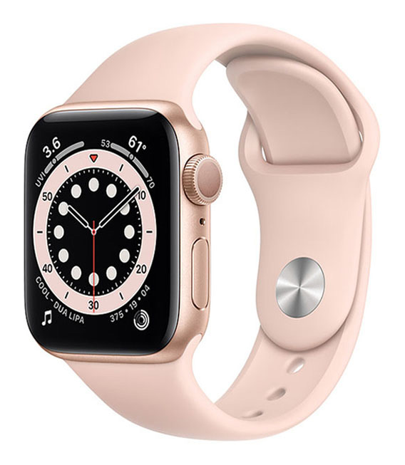 【中古】【安全性のある引き受ける】 Series6[40粍/GPS]軽銀 ゴールド Apple Watch