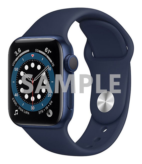 【中古】【安全性のある引き受ける】 Series6[40粍/GPS]軽銀 青み Apple Watch