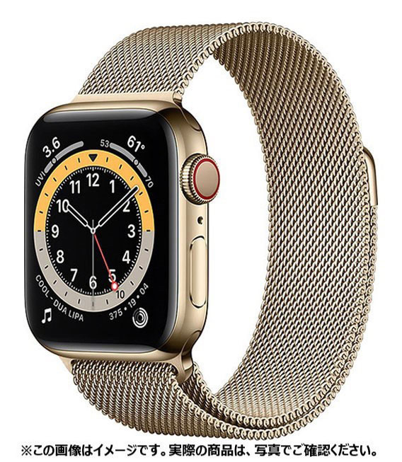 【中古】【安全性のある引き受ける】 Series6[40粍/セルラー]ステンレス鋼 ゴールド Apple Watch