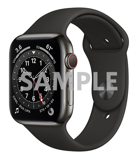 【中古】【安全性のある引き受ける】 Series6[44粍/セルラー]ステンレス鋼 黒鉛 Apple Watch