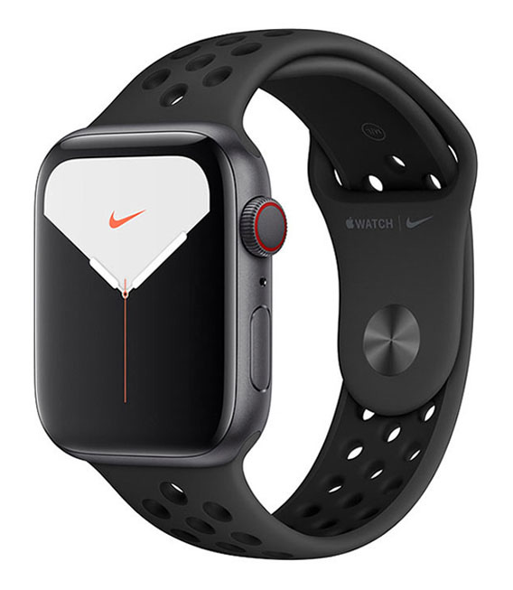 【中古】【安全性のある引き受ける】 Series5[44粍/セルラー]軽銀 あき場所薄墨色 Apple Watch Nike