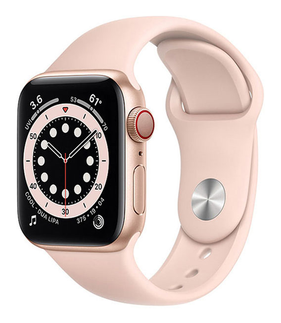【中古】【安全性のある引き受ける】 Series6[40粍/セルラー]軽銀 ゴールド Apple Watch