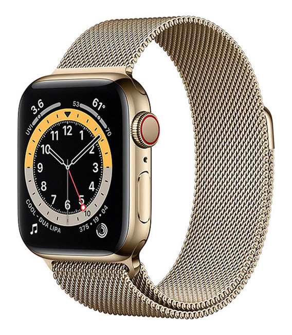 【中古】【安全性のある引き受ける】 Series6[40粍/セルラー]ステンレス鋼 ゴールド Apple Watch