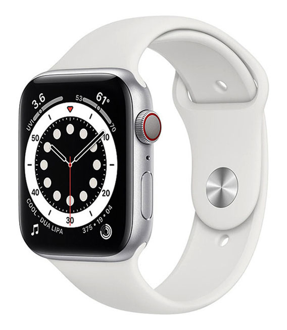 【中古】【安全性のある引き受ける】 Series6[44粍/セルラー]軽銀 しろがね色 Apple Watch