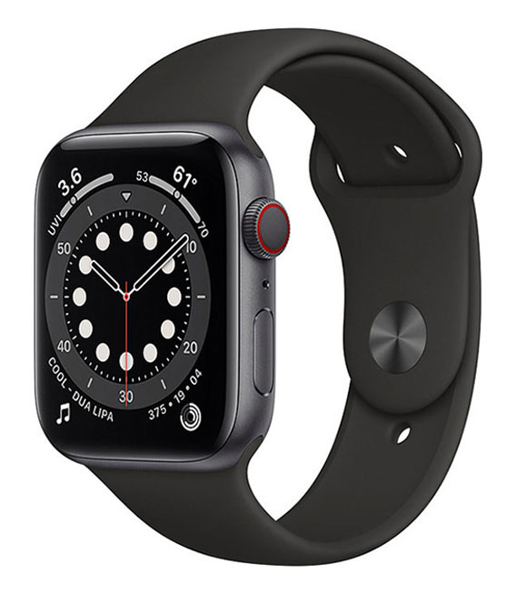 【中古】【安全性のある引き受ける】 Series6[44粍/セルラー]軽銀 あき場所薄墨色 Apple Watch
