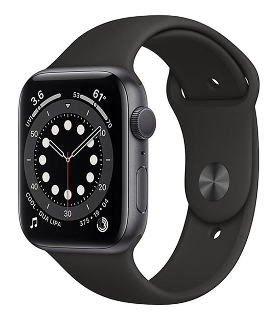 【中古】【安全性のある引き受ける】 Series6[44粍/GPS]軽銀 あき場所薄墨色 Apple Watch