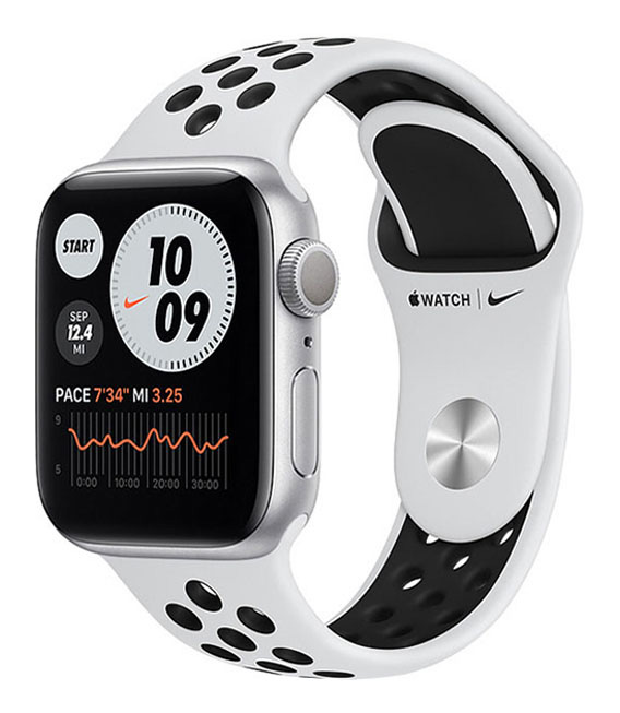【中古】【安全性のある引き受ける】 Series6[40粍/GPS]軽銀 しろがね色 Apple Watch Nike
