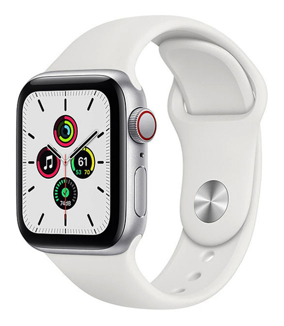 【中古】【安全性のある引き受ける】 SE 第1時人[40粍/セルラー]軽銀 しろがね色 Apple Watch