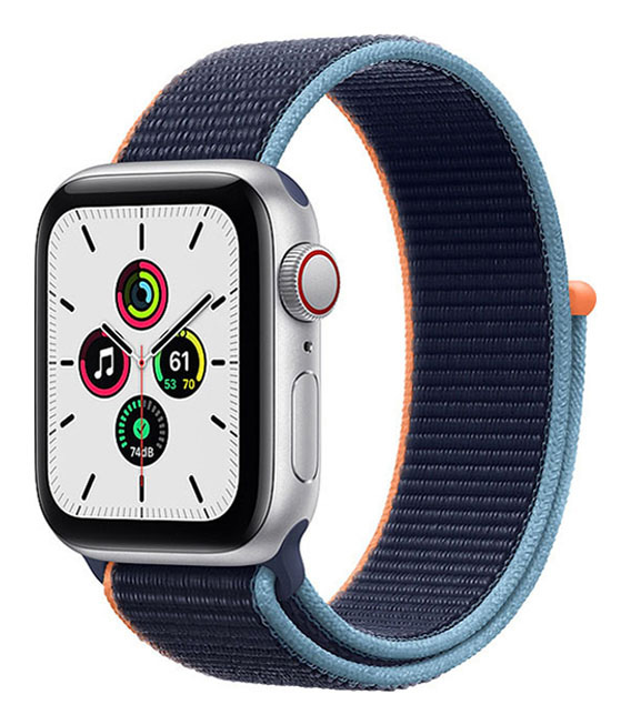 【中古】【安全性のある引き受ける】 SE 第1時人[40粍/セルラー]軽銀 しろがね色 Apple Watch
