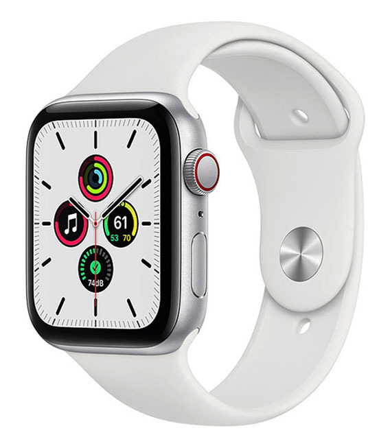 【中古】【安全性のある引き受ける】 SE 第1時人[44粍/セルラー]軽銀 しろがね色 Apple Watch
