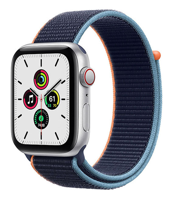 【中古】【安全性のある引き受ける】 SE 第1時人[44粍/セルラー]軽銀 しろがね色 Apple Watch