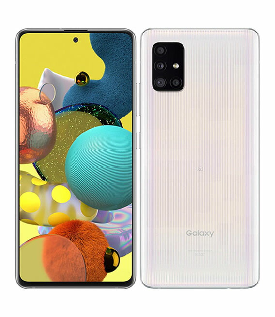 【中古】【安全性のある引き受ける】 Galaxy A51 5G SCG07[128GB] au プリズムブリックスホワイト
