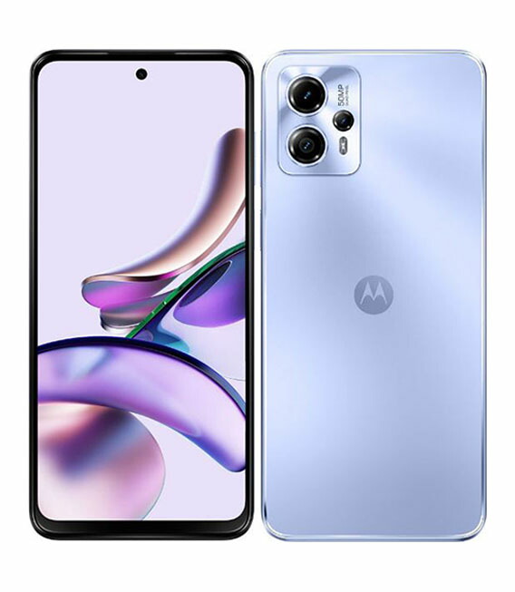 【中古】【安心保証】 MOTOROLA moto g13 XT2331-3[128GB] SIMフリー ラベンダーブルー
