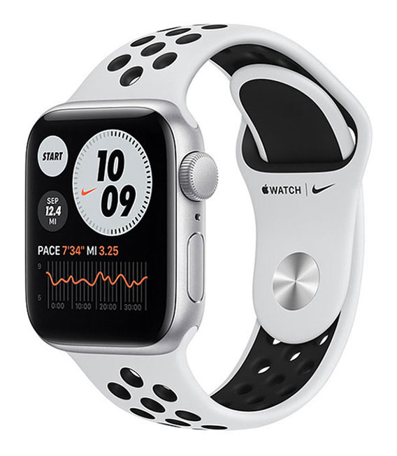 【中古】【安全性のある引き受ける】 SE 第1時人[40粍/GPS]軽銀 しろがね色 Apple Watch Nike