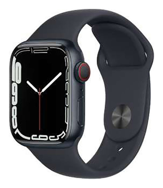 【中古】【安全性のある引き受ける】 Series7[41粍/セルラー]軽銀 夜夜中 Apple Watch