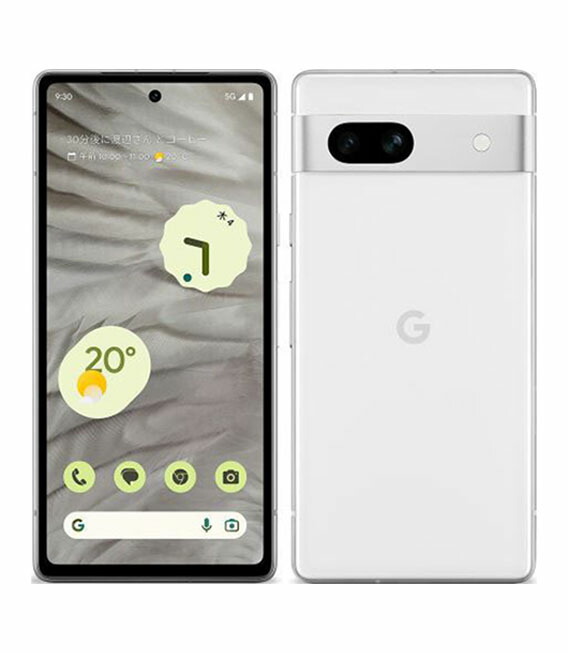 【中古】【楽になること引き受ける】 Google Pixel 7a[128GB] au スノウ