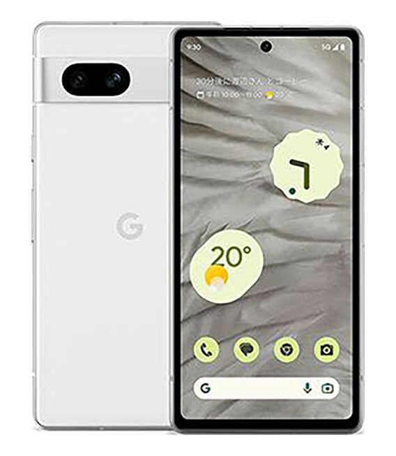 【中古】【安心保証】 Google Pixel 7a[128GB] docomo スノウ