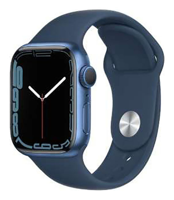 【中古】【安全性のある引き受ける】 Series7[41粍/GPS]軽銀 青み Apple Watch