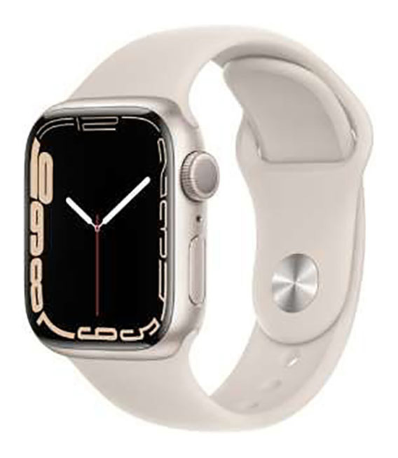 【中古】【安全性のある引き受ける】 Series7[41粍/GPS]軽銀 はやりっ子ともし火 Apple Watch