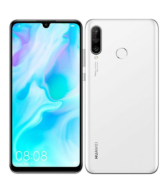 【中古】【安全性のある引き受ける】 HUAWEI P30 lite MAR-LX2J[64GB] SIM無償性 パール白いこと mineo版