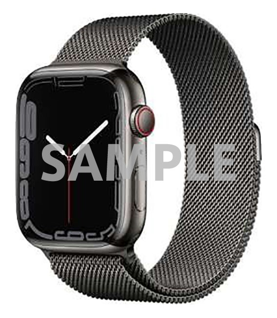 【中古】【安心保証】 Series7[45mm/セルラー]ステンレス グラファイト Apple Watch