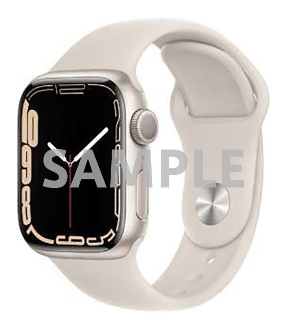 【中古】【安全性のある引き受ける】 Series7[41粍/GPS]軽銀 はやりっ子ともし火 Apple Watch
