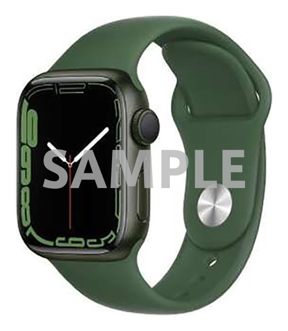 【中古】【安全性のある引き受ける】 Series7[41粍/GPS]軽銀 緑であること Apple Watch