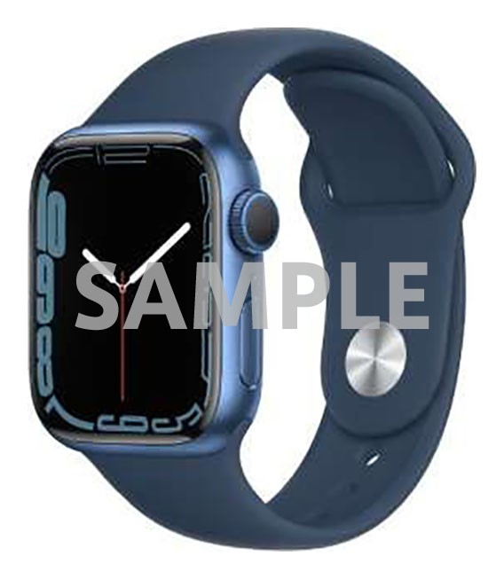 【中古】【安全性のある引き受ける】 Series7[41粍/GPS]軽銀 青み Apple Watch