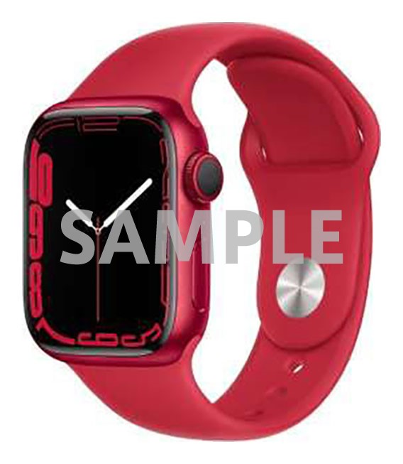 【中古】【安全性のある引き受ける】 Series7[41粍/GPS]軽銀 赤いこと Apple Watch