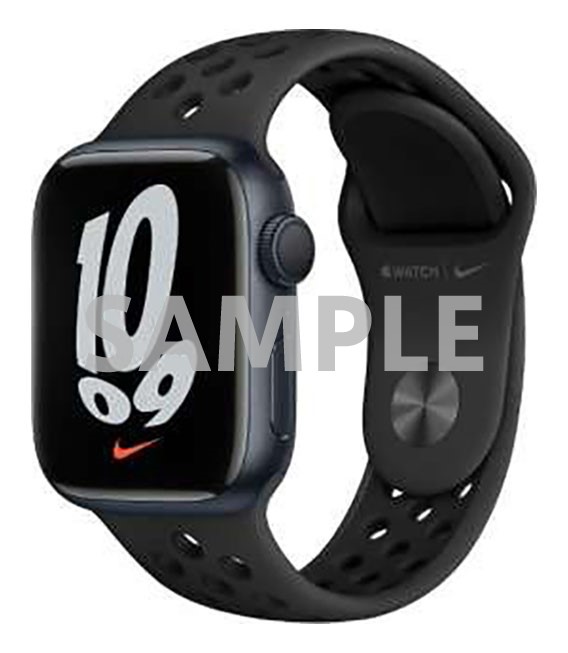 【中古】【安全性のある引き受ける】 Series7[41粍/GPS]軽銀 夜夜中 Apple Watch Nike