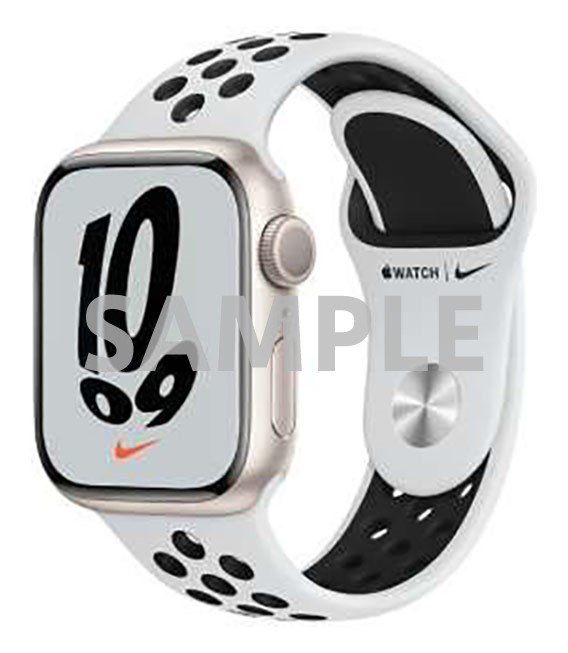 【中古】【安全性のある引き受ける】 Series7[41粍/GPS]軽銀 はやりっ子ともし火 Apple Watch Nike