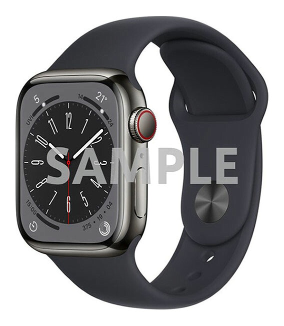 【中古】【安心保証】 Series8[41mm/セルラー]ステンレス 各色 Apple Watch