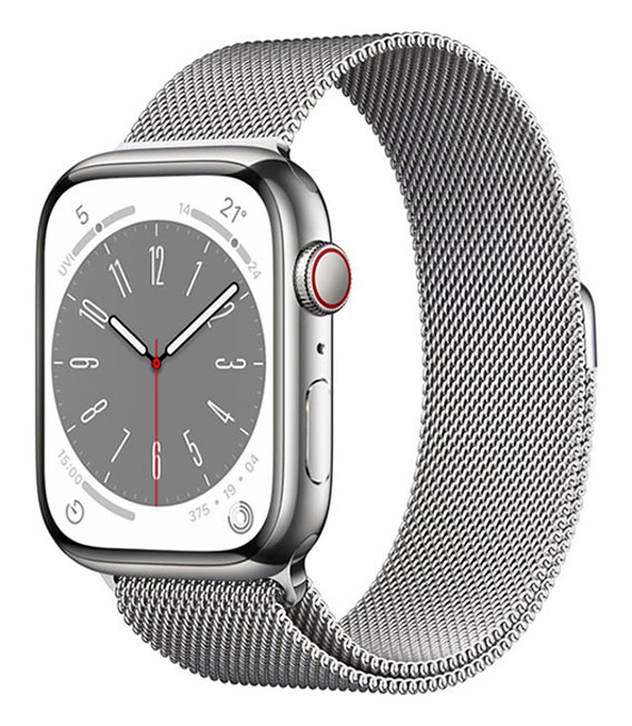 【中古】【安心保証】 Series8[45mm/セルラー]ステンレス シルバー Apple Watch｜ゲオモバイル 27,060円