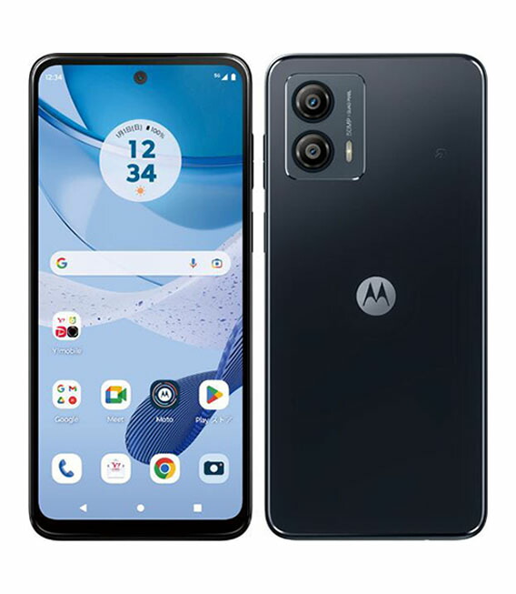 【中古】【楽になること引き受ける】 moto g53y 5G[128GB/4GB] Y!mobile インキ黒いこと