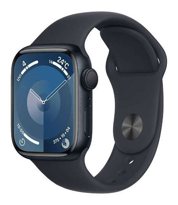 【中古】【安心保証】 Series9[41mm/GPS]アルミ ミッドナイト Apple Watch