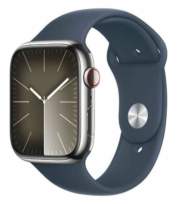 【中古】【安全性のある引き請ける】 Series9[45粍/セルラー]ステンレス鋼 しろがね色 Apple Watch