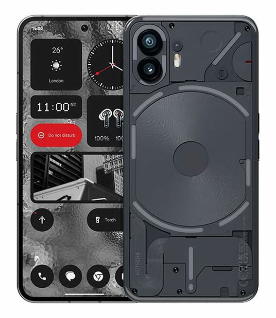 【中古】【安心保証】 Nothing Phone 2 A065[128GB] SIMフリー グレー