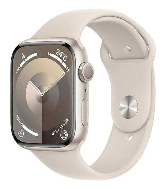 【中古】【安心保証】 Series9[45mm/GPS]アルミ スターライト Apple Watch｜ゲオモバイル
