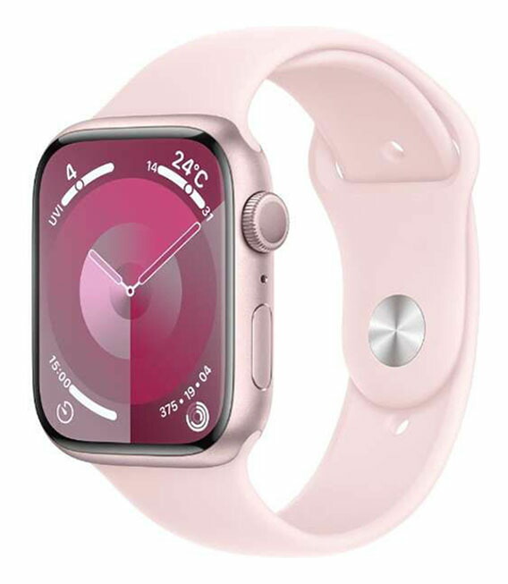 【中古】【安心保証】 Series9[45mm/GPS]アルミ ピンク Apple Watch