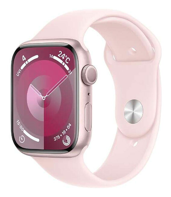 【中古】【安心保証】 Series9[45mm/GPS]アルミ ピンク Apple Watch
