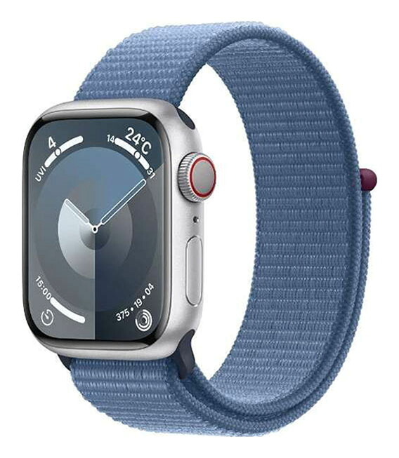 【中古】【安心保証】 Series9[41mm/セルラー]アルミ シルバー Apple Watch