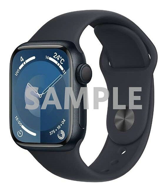 【中古】【安心保証】 Series9[41mm/GPS]アルミ ミッドナイト Apple Watch