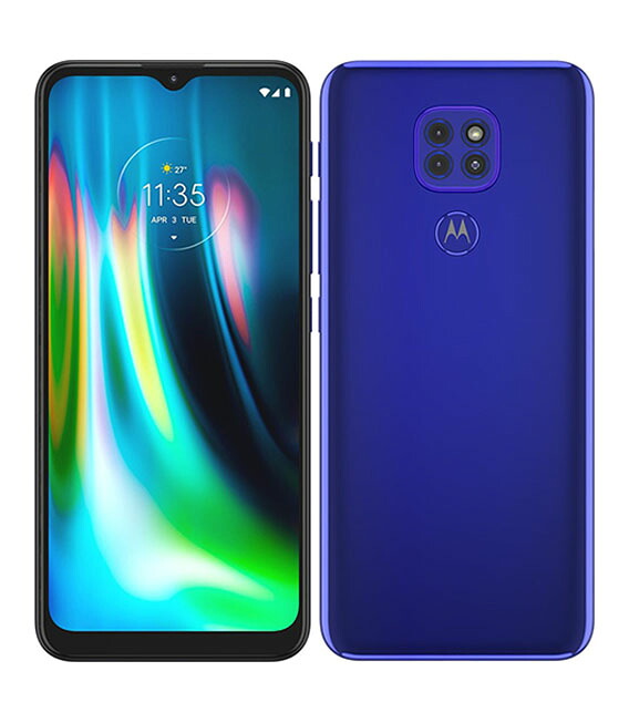 【中古】【安全性のある引き受ける】 SIM無償性 Moto G9 Play[64G] 青み