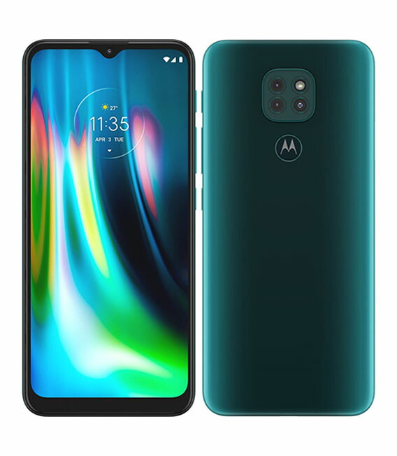 【中古】【安全性のある引き受ける】 SIM無償性 Moto G9 Play[64G] 緑であること