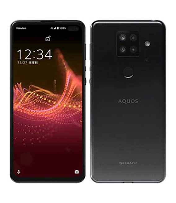 【中古】【安全性のある引き受ける】 AQUOS sense4 plus SH-M16[128GB] 可動性 黒いこと