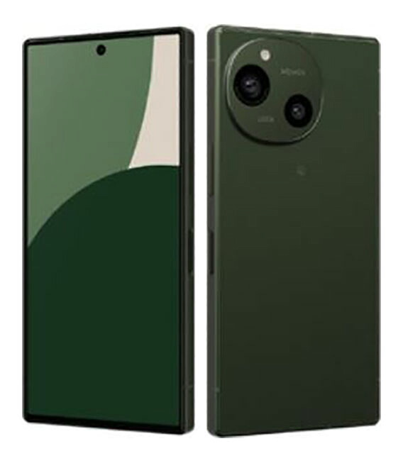 【中古】【楽になること引き請ける】 AQUOS R9 SHM28G[256GB] SIM無償性 緑であること スマートフォン・タブレット-スマートフォン本体