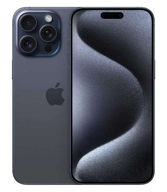 【中古】【安心保証】 iPhone15 Pro[256GB] SoftBank ブルーチタニウム