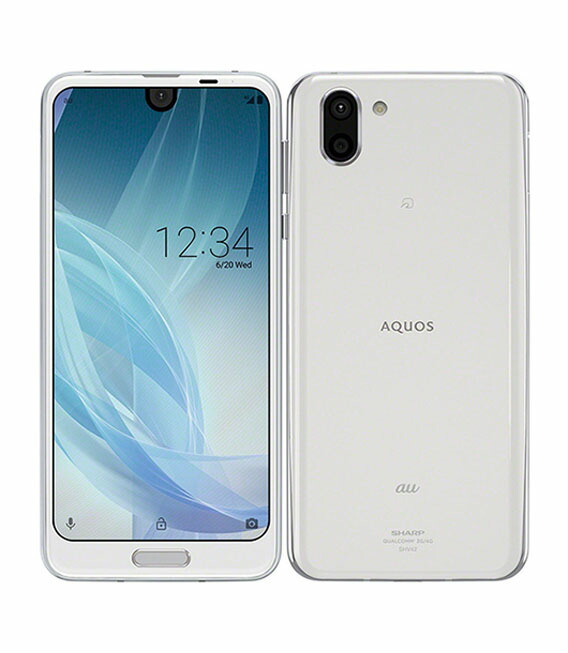 【中古】【安全性のある引き請ける】 AQUOS R2 SHV42[64GB] au プラチナ白いこと