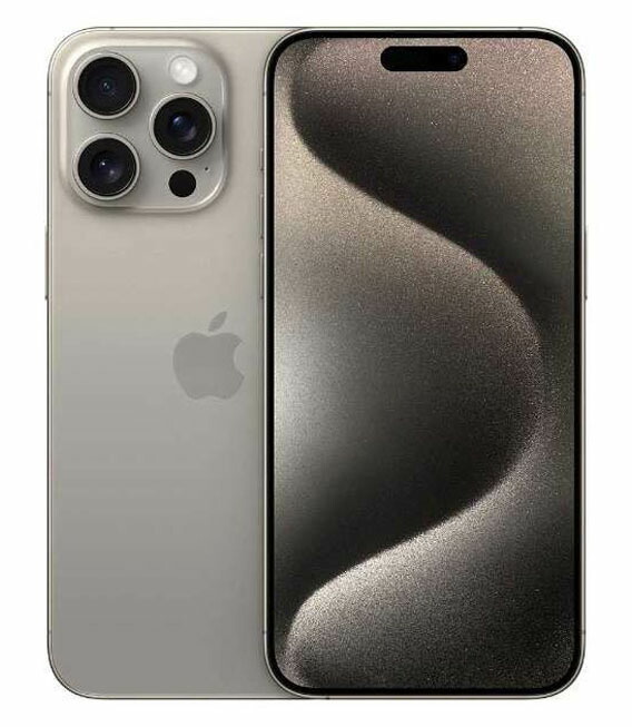 【中古】【安心保証】 iPhone15 Pro Max[256GB] モバイル ナチュラルチタニウム